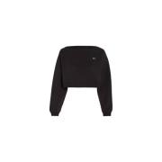 Tommy Jeans Båtringad Sweatshirt Black, Dam