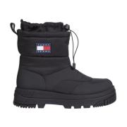 Tommy Jeans Svarta Ankelboots för Män Black, Herr