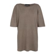 Cortana Lian, linne stickad t-shirt Brown, Herr