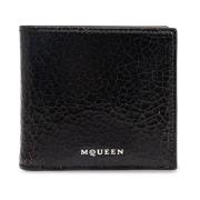 Alexander McQueen Läder plånbok Black, Herr