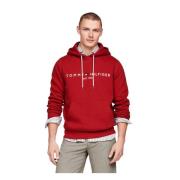 Tommy Hilfiger Huvtröja Sweatshirt Red, Herr