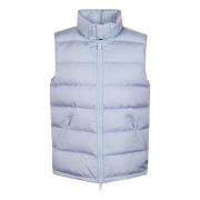 Aspesi Slimmad Vadderad Blå Nylon Gilet Blue, Herr