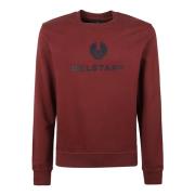 Belstaff Bomull Röd Logosweatshirt Red, Herr