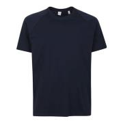 Aspesi Blå Bomull Raglan Ärm T-Shirt Blue, Herr