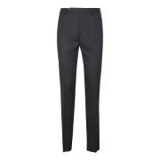 Incotex Stretch ullflanellbyxor antracit Gray, Herr