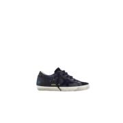 Golden Goose Super-Star Sneakers med svart glitterhäl Black, Dam