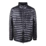 Belstaff Svart Nylon Dunjacka med Dragkedja Black, Herr