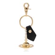 Vivienne Westwood Nyckelring med logotypcharm Yellow, Unisex