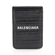 Balenciaga Vintage Pre-owned Laeder plnbcker Black, Dam