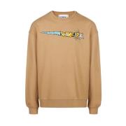 Iceberg Crewneck sweatshirt med Garfield-tryck Brown, Herr