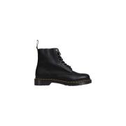 Dr. Martens Svarta Läderstövlar för Män Black, Herr