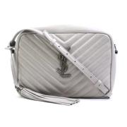 Yves Saint Laurent Vintage Pre-owned Laeder crossbodyvskor Gray, Dam