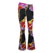 Versace Jeans Couture Stiliga bomull elastan byxor Multicolor, Dam