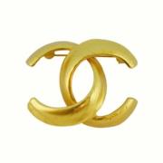 Chanel Vintage Pre-owned Tyg broscher Yellow, Dam