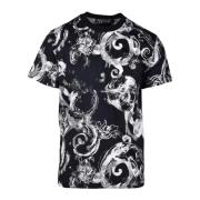 Versace Jeans Couture Stilig bomullst-shirt Black, Herr