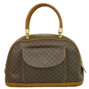 Celine Vintage Pre-owned Canvas handvskor Brown, Dam