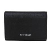 Balenciaga Vintage Pre-owned Laeder plnbcker Black, Dam