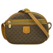 Celine Vintage Pre-owned Canvas axelremsvskor Brown, Dam