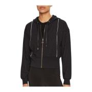 Liu Jo Studded Sweatshirt i Svart Black, Dam