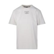 Golden Goose Heritage Regular T-shirt med vårdetikettutskrift White, D...