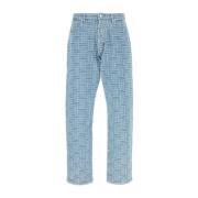 Kenzo Stiliga Broderade Denim Jeans Blue, Herr