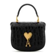 Ami Paris Snygg Crossbody Väska Black, Dam