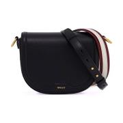 Bally Elegant Läder Axelväska med Rem Black, Dam