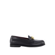 Valentino Garavani Svart VLogo Chain Läder Loafers Black, Herr