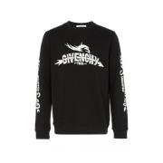 Givenchy Svart Logo Print Sweatshirt Black, Herr