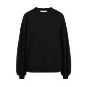 Iceberg Crew-neck sweatshirt i teknisk bomull Black, Dam