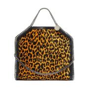 Stella McCartney Brun Leopard Kedja Axelväska Brown, Dam