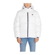 Tommy Jeans Polyesterjacka Herr Höst/Vinter Kollektion White, Herr