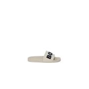 Hugo Boss Vit Polyuretan Sandal Herrtofflor White, Herr