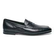 Santoni Herr läderloafer Black, Herr