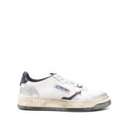 Autry Elegant Lädersneakers i Nf07 Färg White, Dam