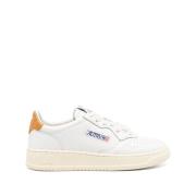 Autry Eleganta Lädersneakers för Kvinnor White, Dam