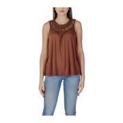 b.young Bruna Viskos Toppar & T-Shirt Kollektion Brown, Dam