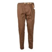 White Sand Bomull Elastan Pantalone Brown, Herr