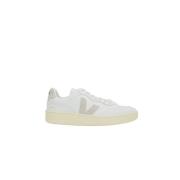 Veja Vita låga lädersneakers White, Herr