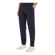 Calvin Klein Modern Twill Tapered Veckade Byxor Blue, Herr