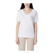 Blauer Bomull T-shirt Damkollektion Vår/Sommar White, Dam