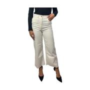 Elisabetta Franchi Vita Jeans med 98% Bomull White, Dam