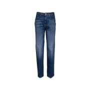 Don The Fuller Klassiska Straight Fit Denim Jeans Blue, Dam