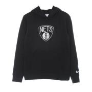 Nike Tröja med huva från Brooklyn Nets Black, Herr