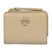 Tory Burch Bi-Fold Plånböcker för Kvinnor Beige, Dam