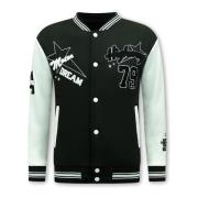 Enos Varsity Väst Herr - Baseballjacka - 903 Black, Herr