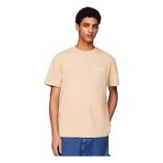 Tommy Jeans Flag T-shirt Beige, Herr