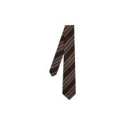 Paul Smith Brun Block Stripe Silk Linne Slips Brown, Herr