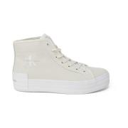 Calvin Klein Jeans Bomull Sneaker med 3,5 cm Klack Beige, Dam