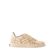 Burberry Rosa Linne Sneakers - Terrace Check Pink, Dam